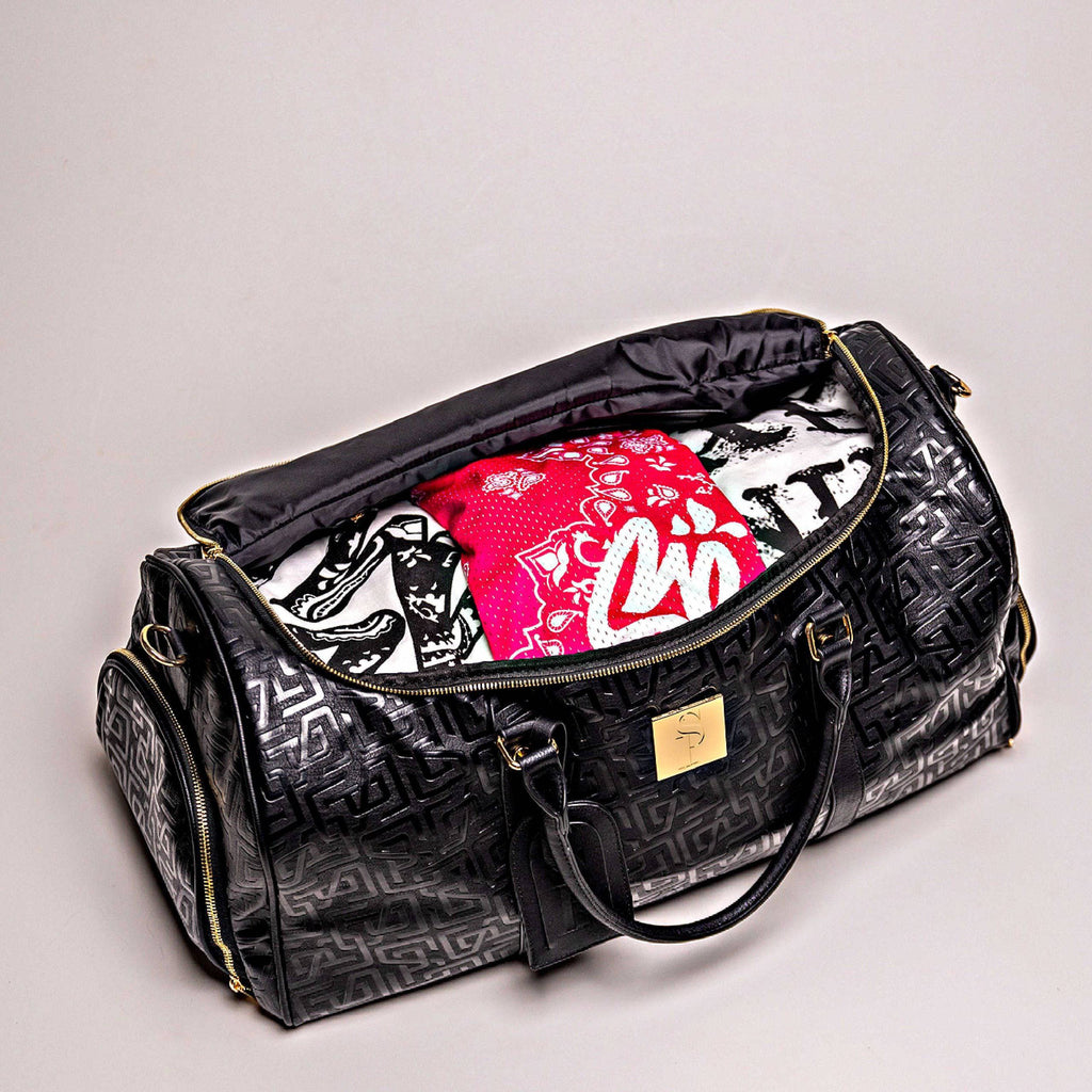 Sac polochon en cuir monogramme noir (150 exemplaires)