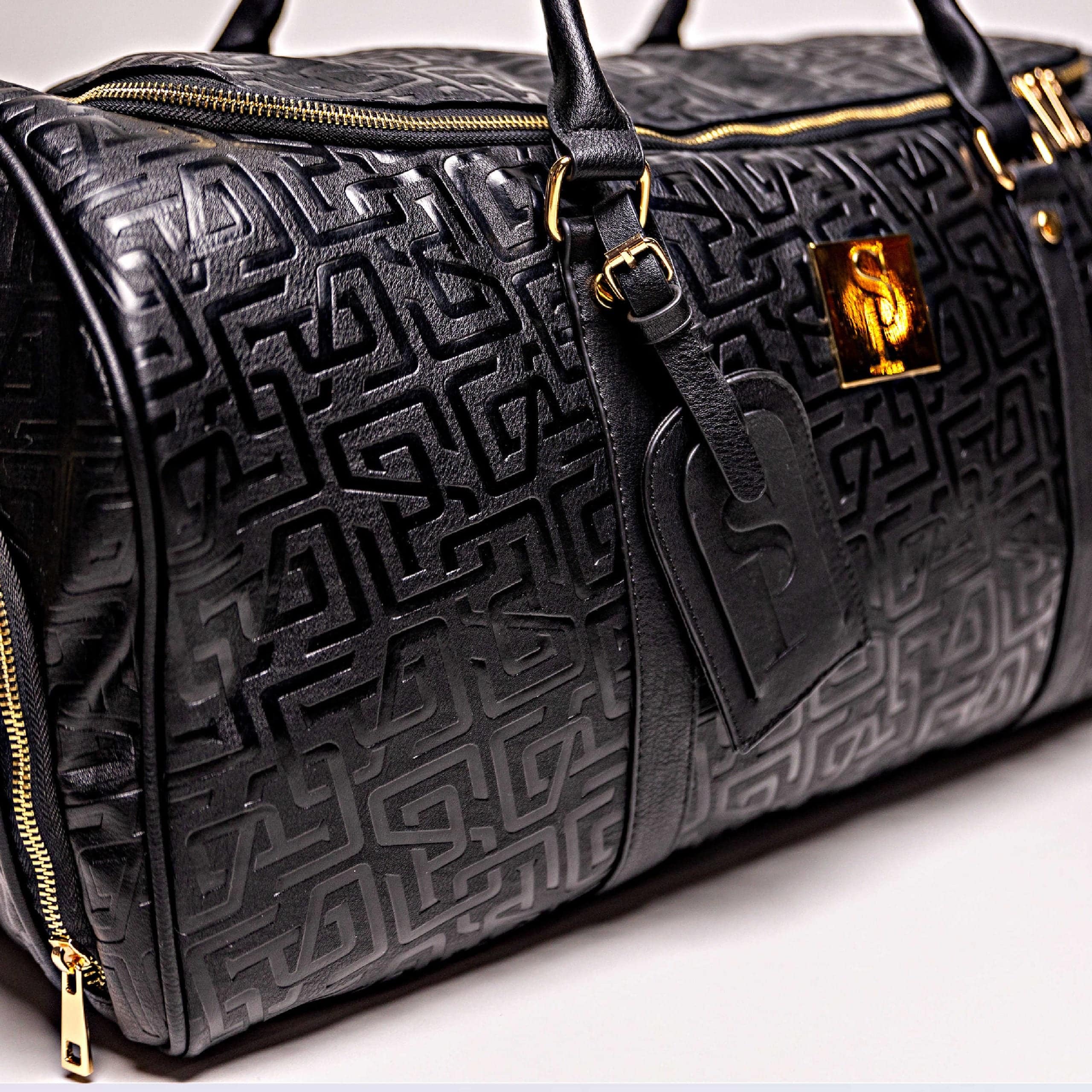 Sac polochon en cuir monogramme noir (150 exemplaires)