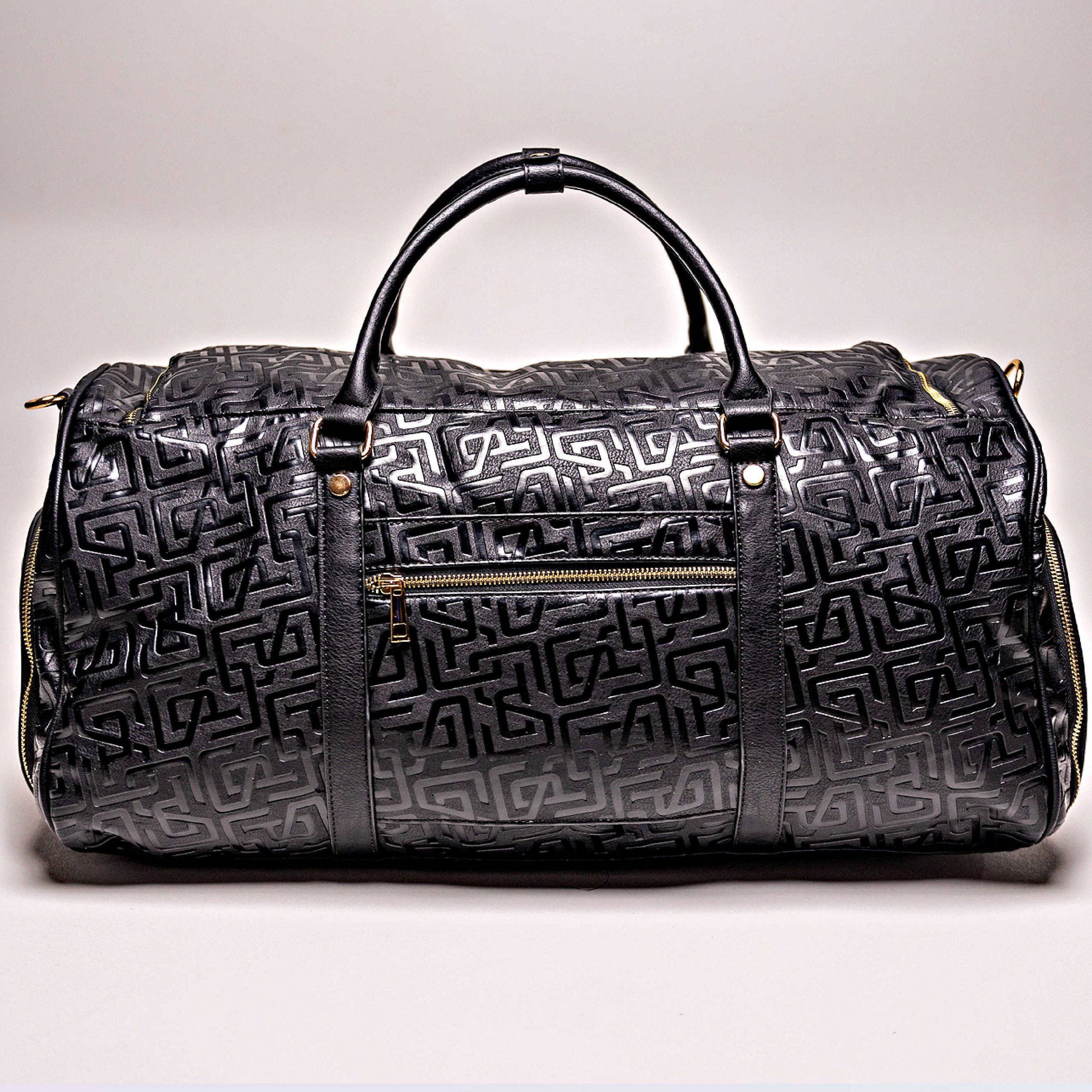 Sac polochon en cuir monogramme noir (150 exemplaires)