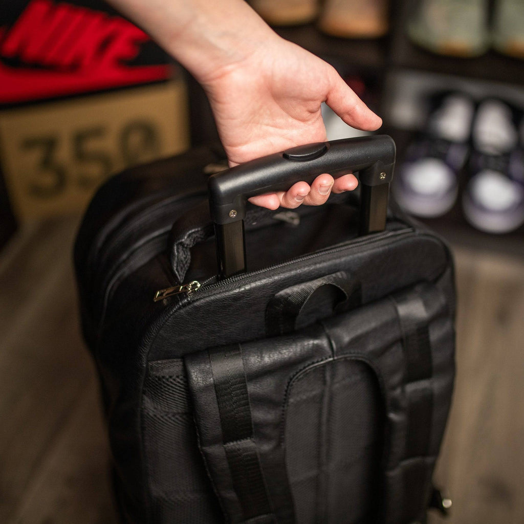 Ensemble de sacs à roulettes en cuir noir