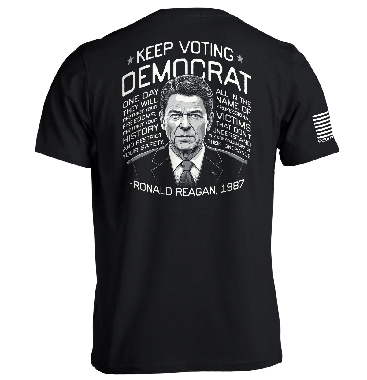 Continuez à voter démocrate Ronald Reagan