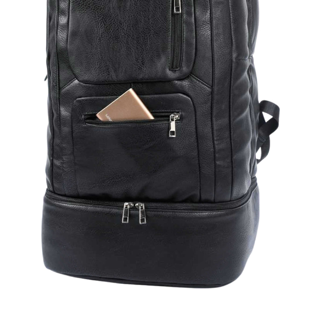 Sac à dos de cabine breveté en cuir noir (seulement 300 exemplaires)