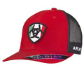 Casquette Trucker ARIAT Écusson Bouclier Mexicain (Rouge/Noir)