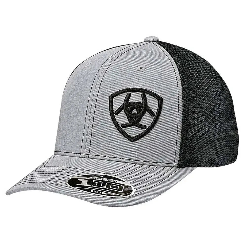 Casquette Trucker ARIAT Storm Offset Shield (Gris/Noir)