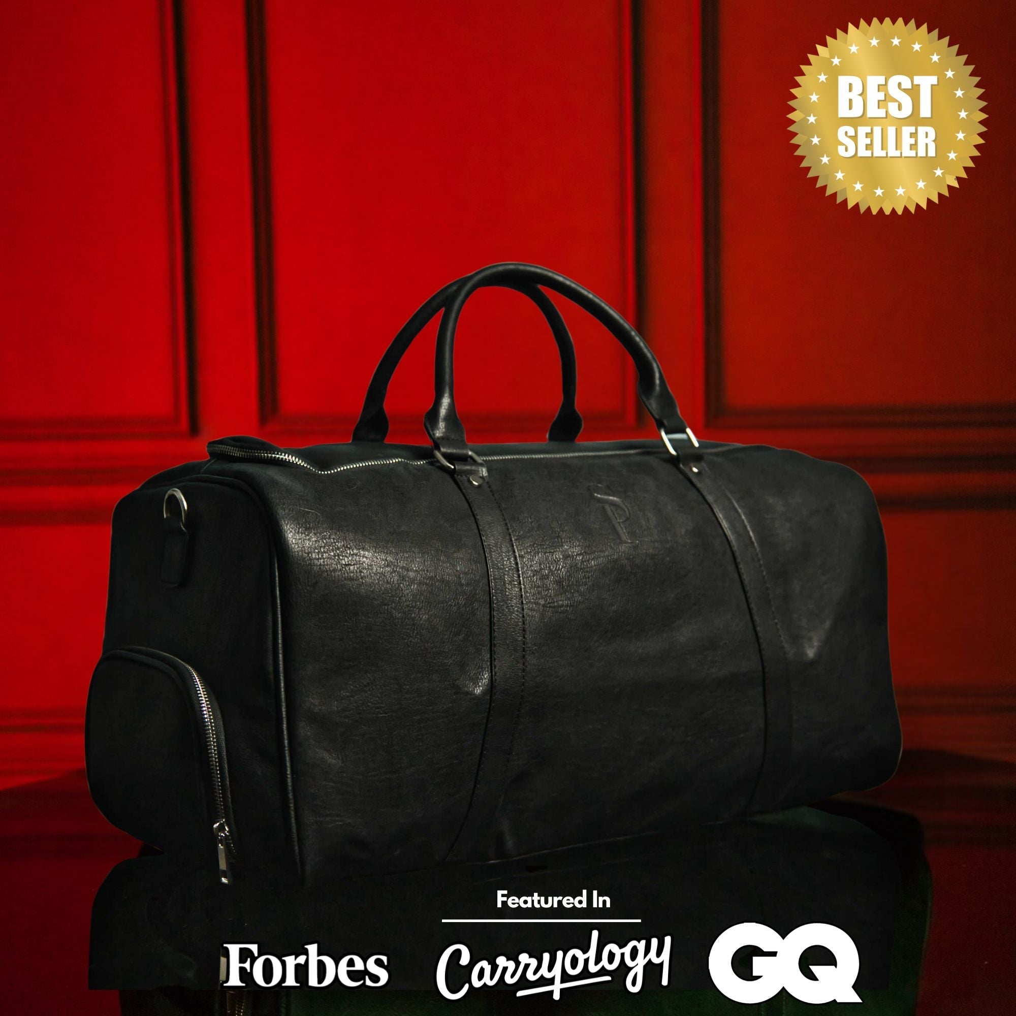 Ensemble de sacs à roulettes en cuir noir