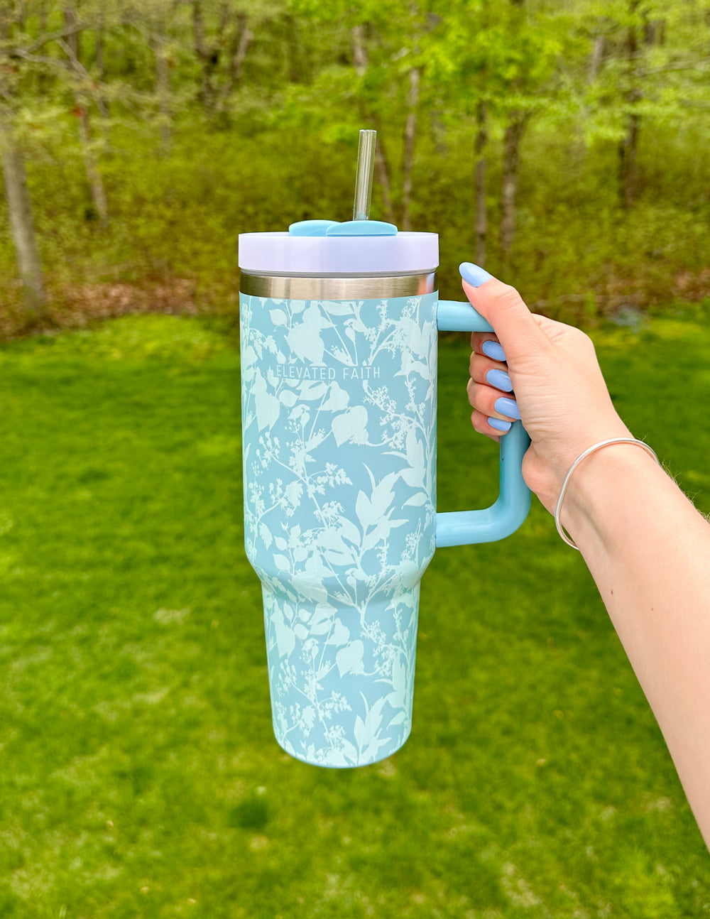 Gobelet Blue Botanic de 40 oz