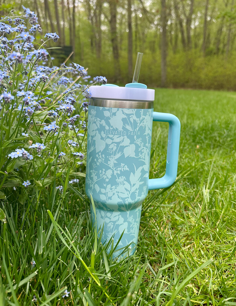 Gobelet Blue Botanic de 40 oz