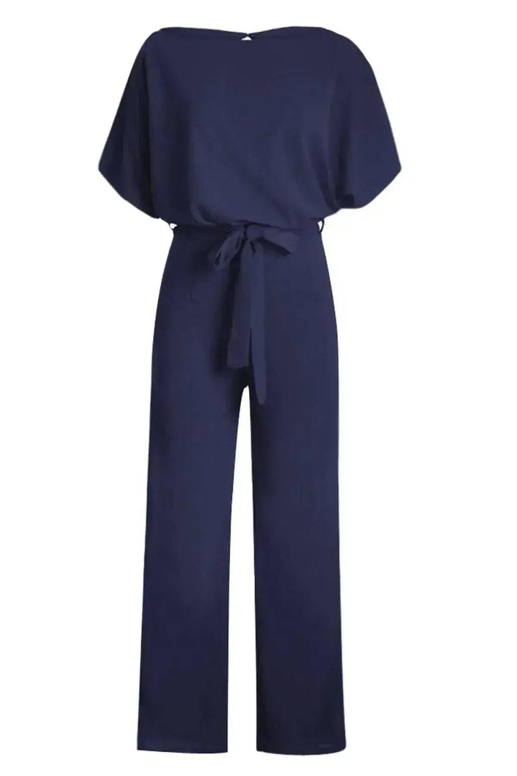 Combinaison Chic Bleu Oh So Glam Ceinture Jambes Larges