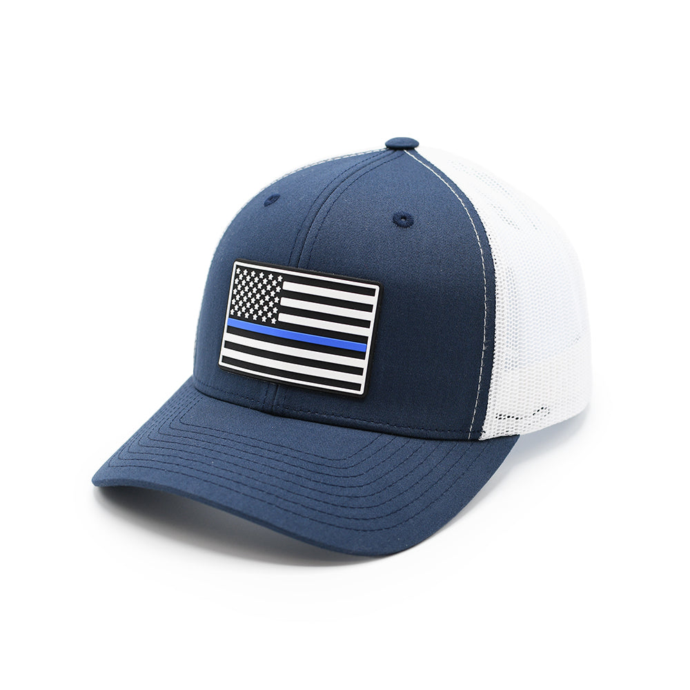 Patch PVC Drapeau Thin Blue Line Chapeau