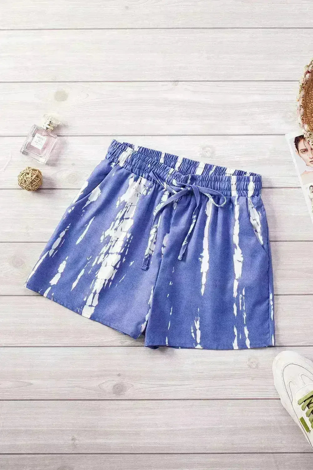 Shorts à cordon tie-dye - Style estival bohème chic