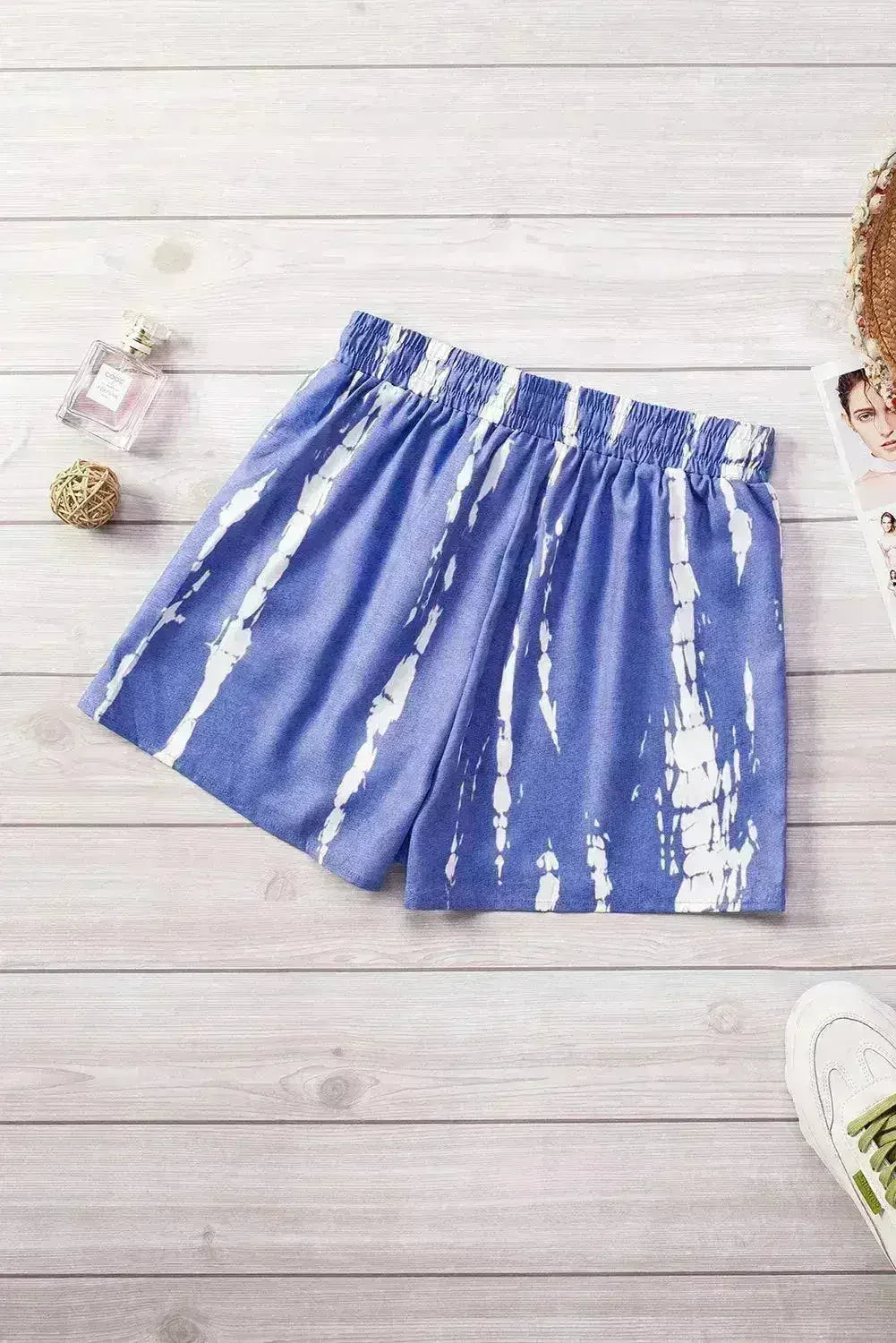 Shorts à cordon tie-dye - Style estival bohème chic