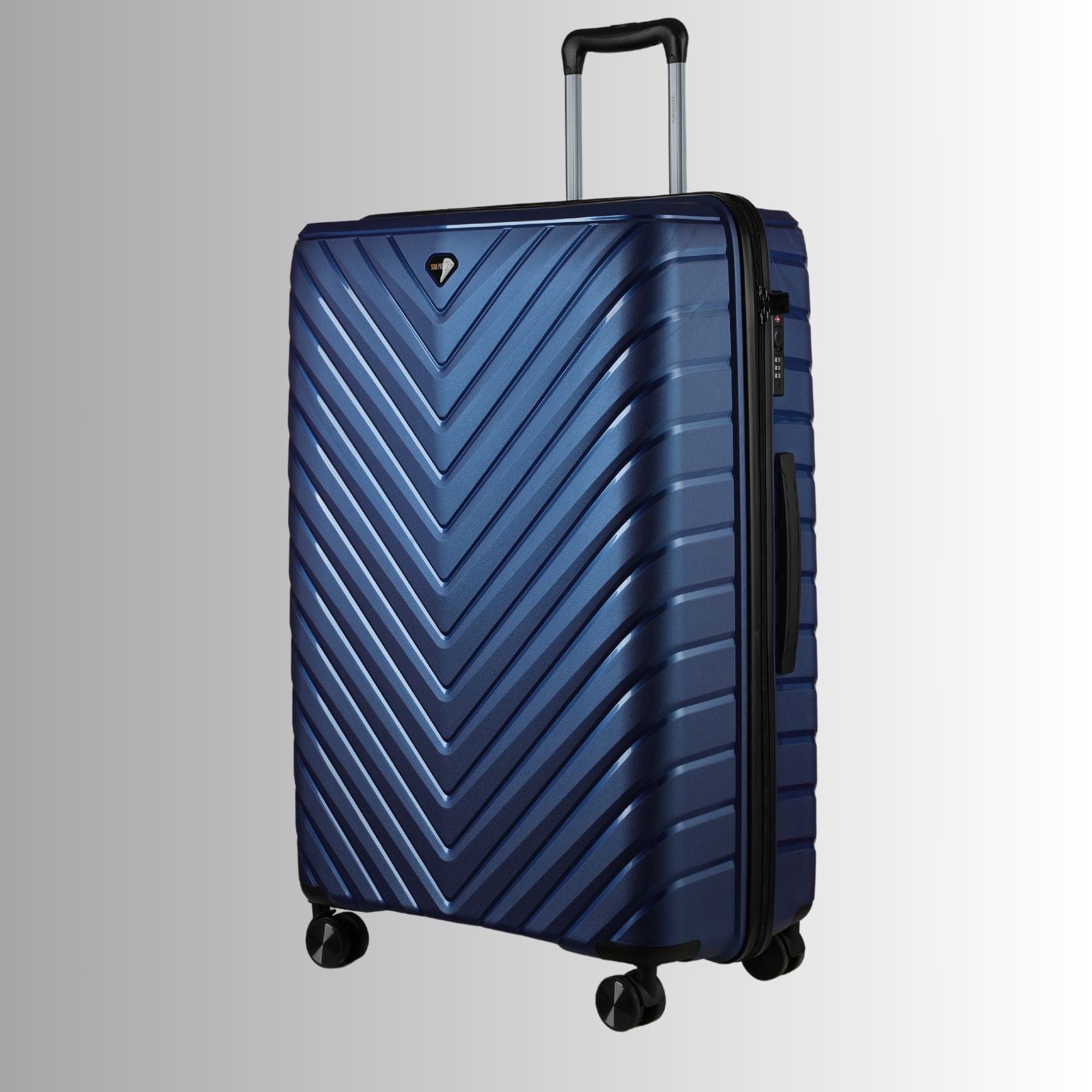 Ensemble de valises rigides à roulettes bleues (28, 24 et 20 po)