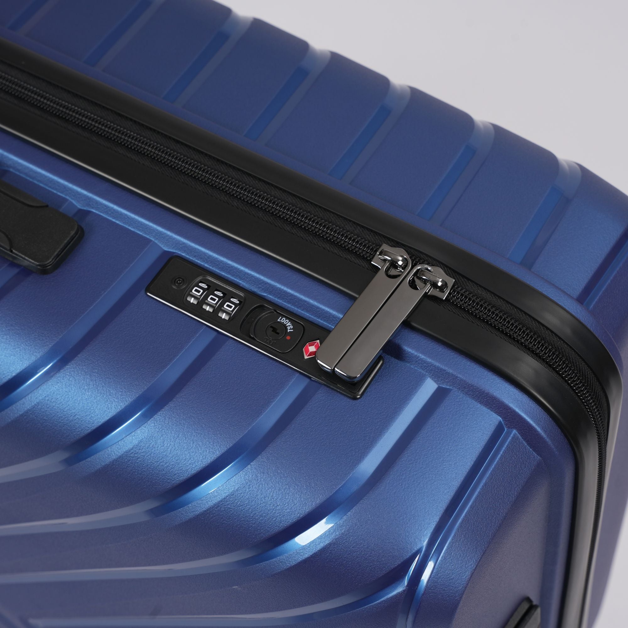 Ensemble de valises rigides à roulettes bleues (28, 24 et 20 po)