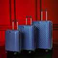 Ensemble de valises rigides à roulettes bleues (28, 24 et 20 po)