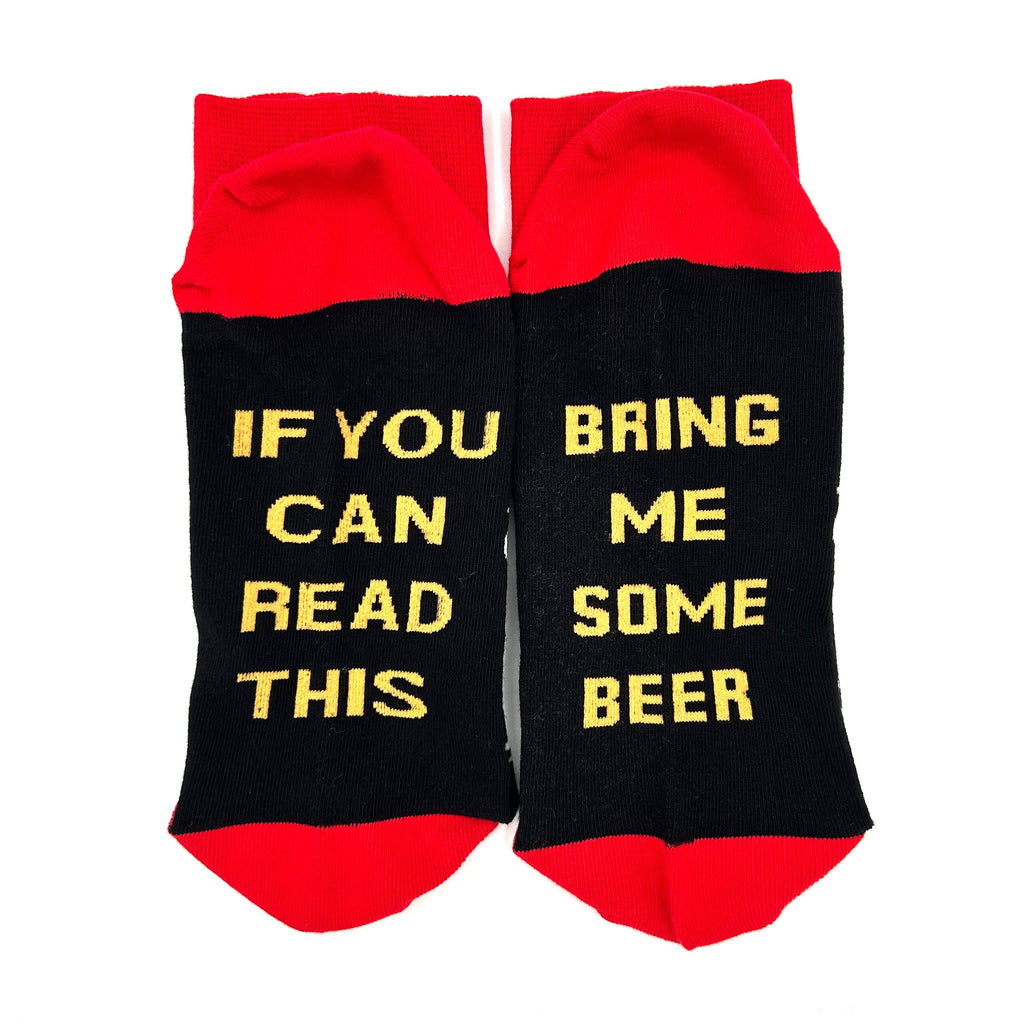Chaussettes fantaisie « Apportez-moi de la bière »