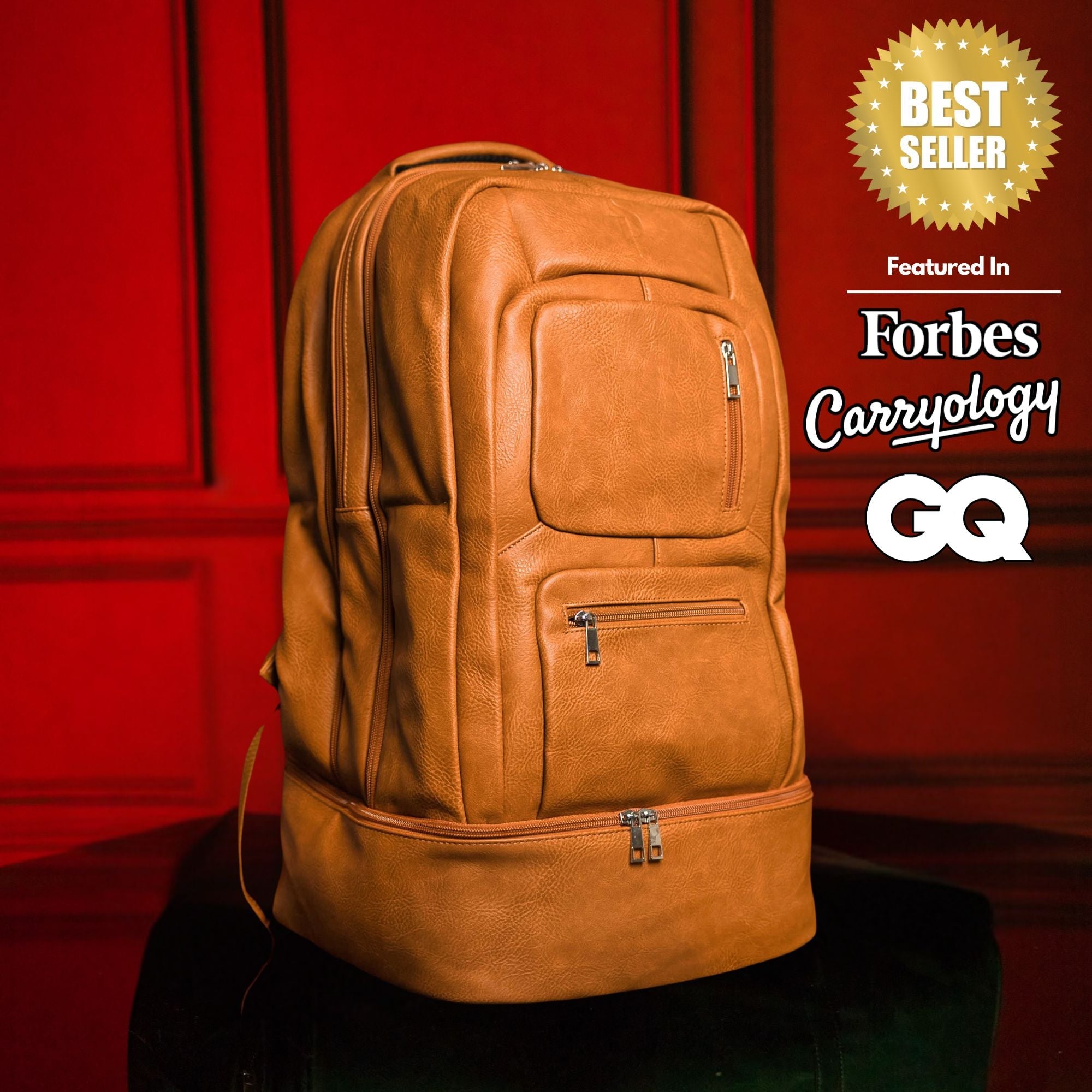 Sac de voyage cabine de luxe en cuir marron breveté (seulement 300 exemplaires)