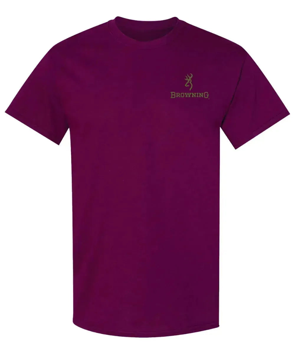 T-shirt Homme Browning Realtree Edge Flag (Marron)