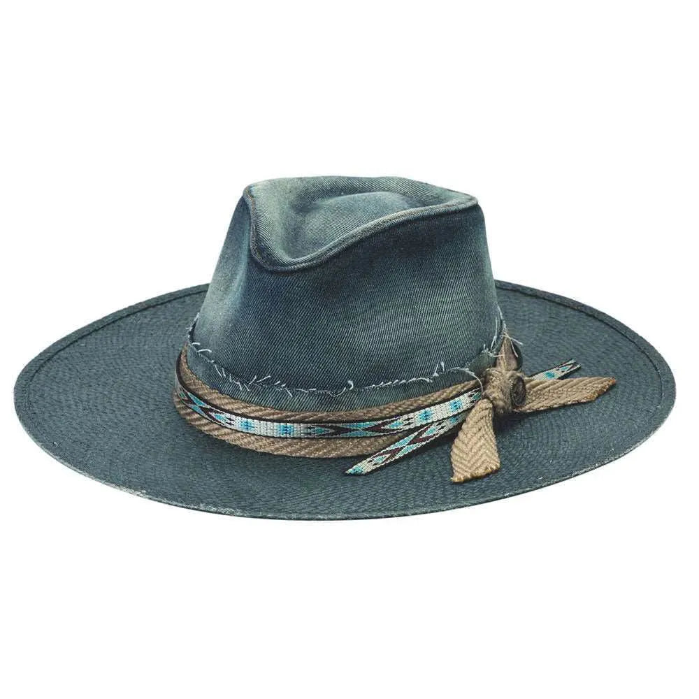 Chapeau de cowboy en denim à large bord Bullhide Believer