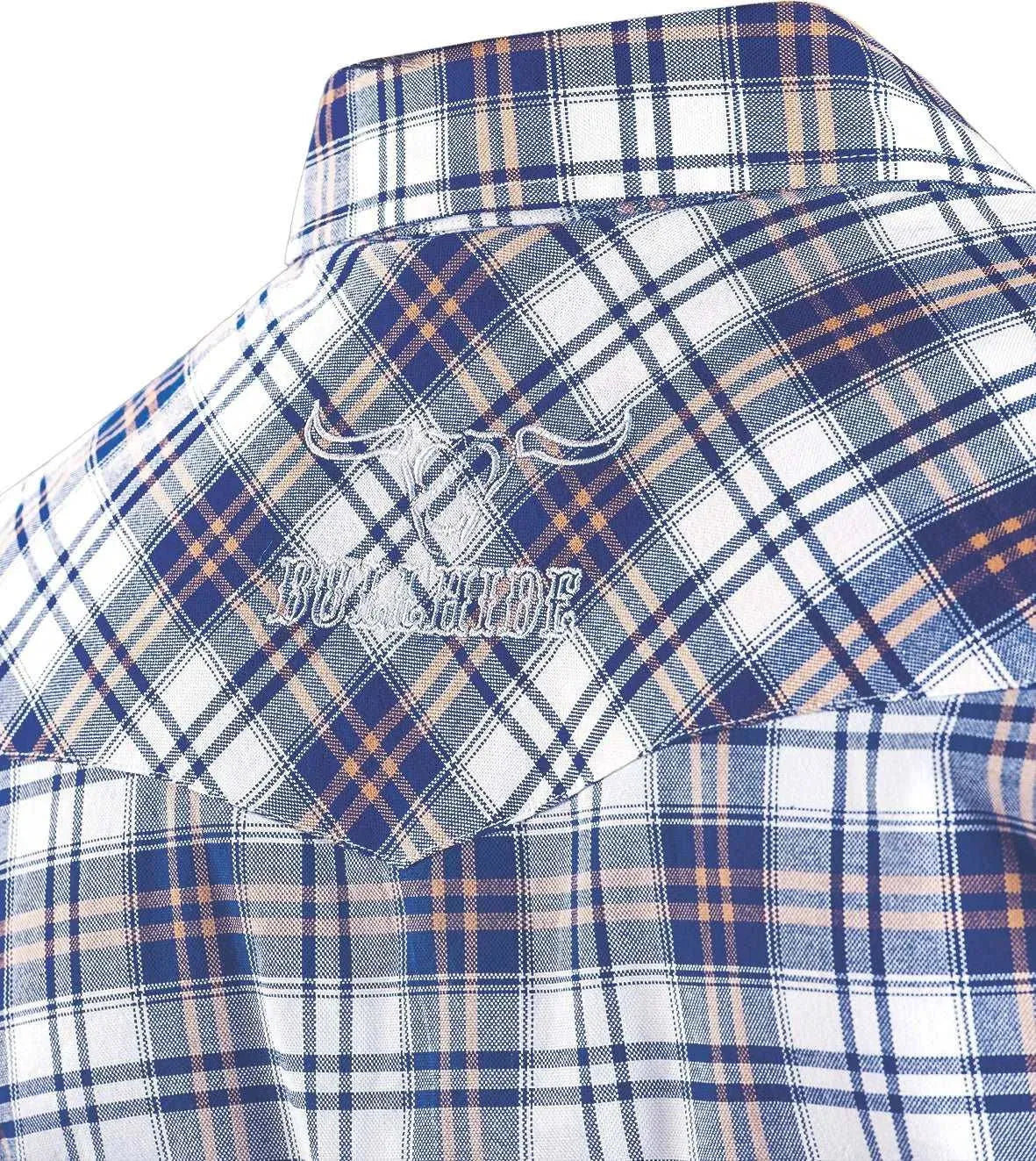 Chemise Western Homme à Carreaux Bleus Bullhide