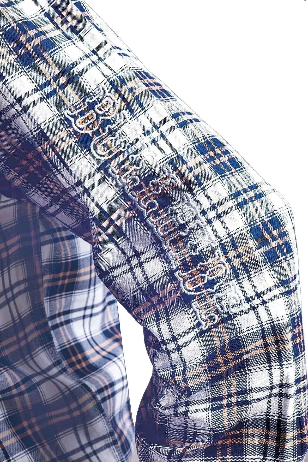 Chemise Western Homme à Carreaux Bleus Bullhide
