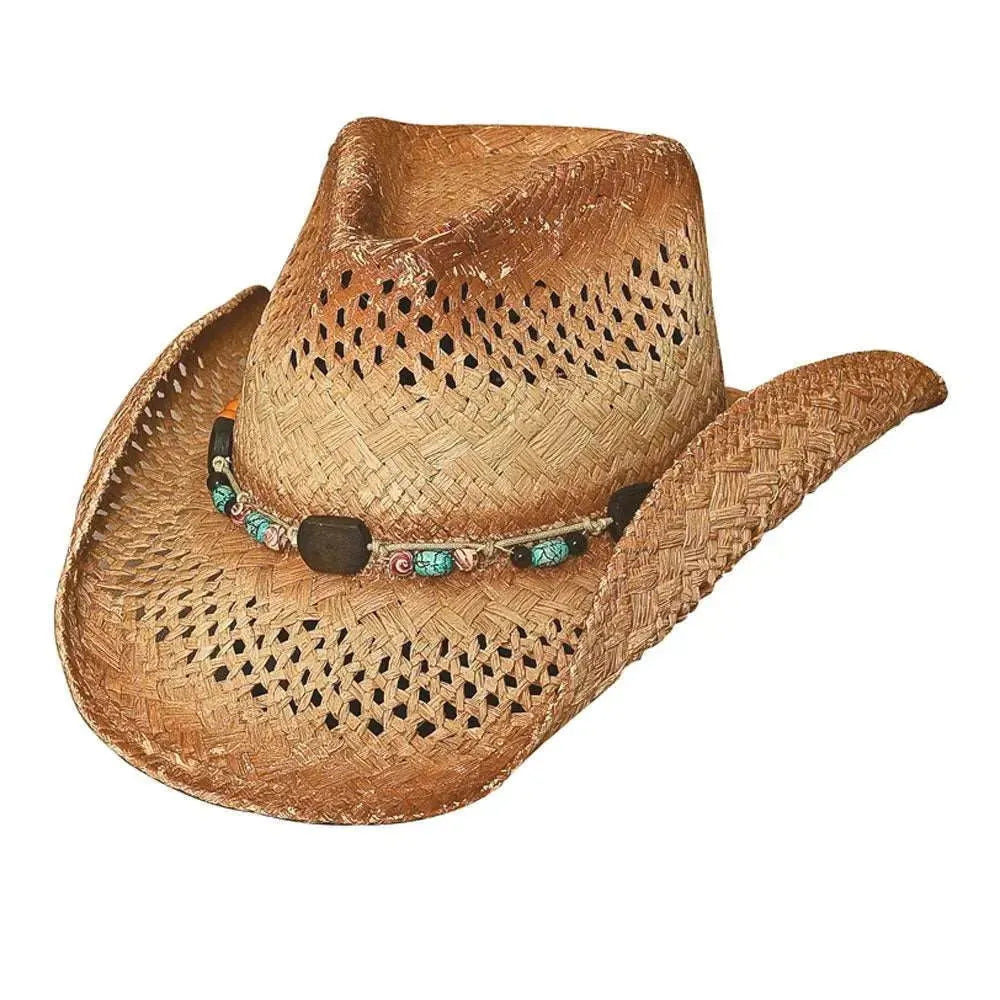 Chapeau de cowboy en paille Bullhide Coral Reef