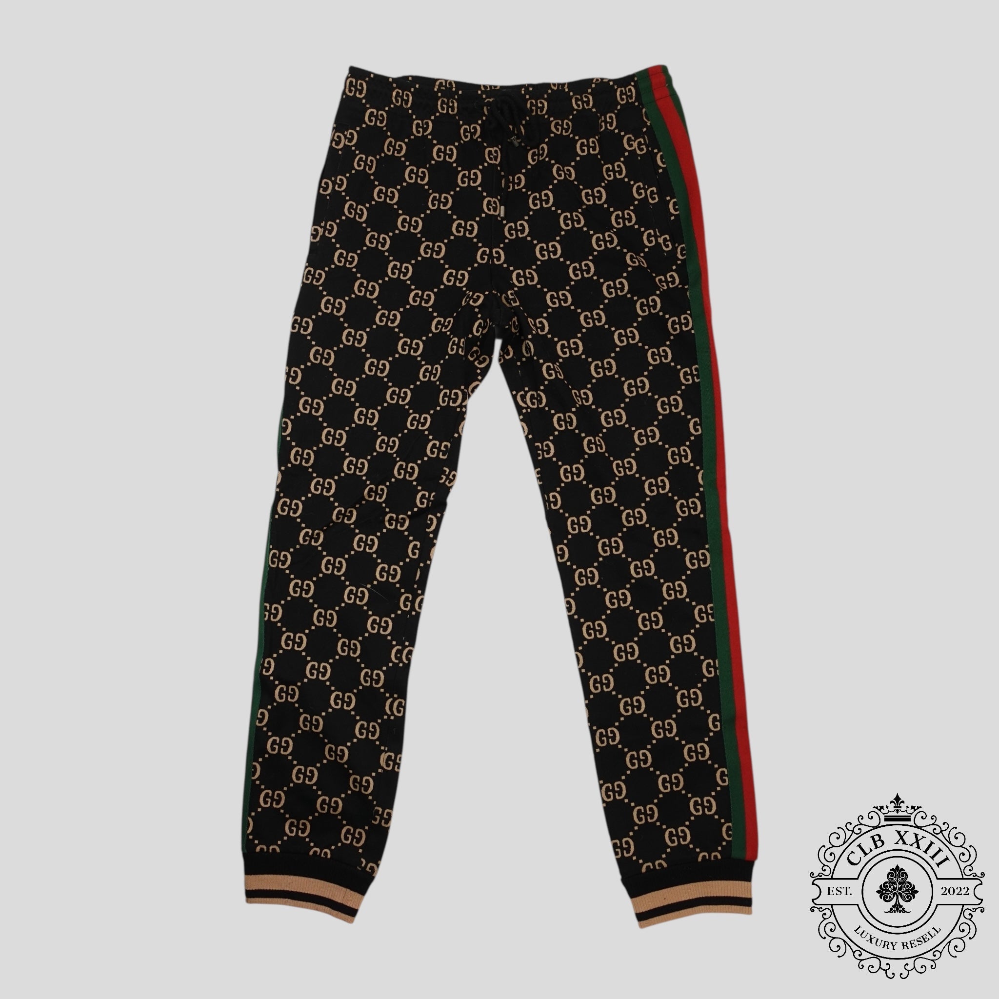 Pantalon de jogging Jacquard GG Gucci noir/marron