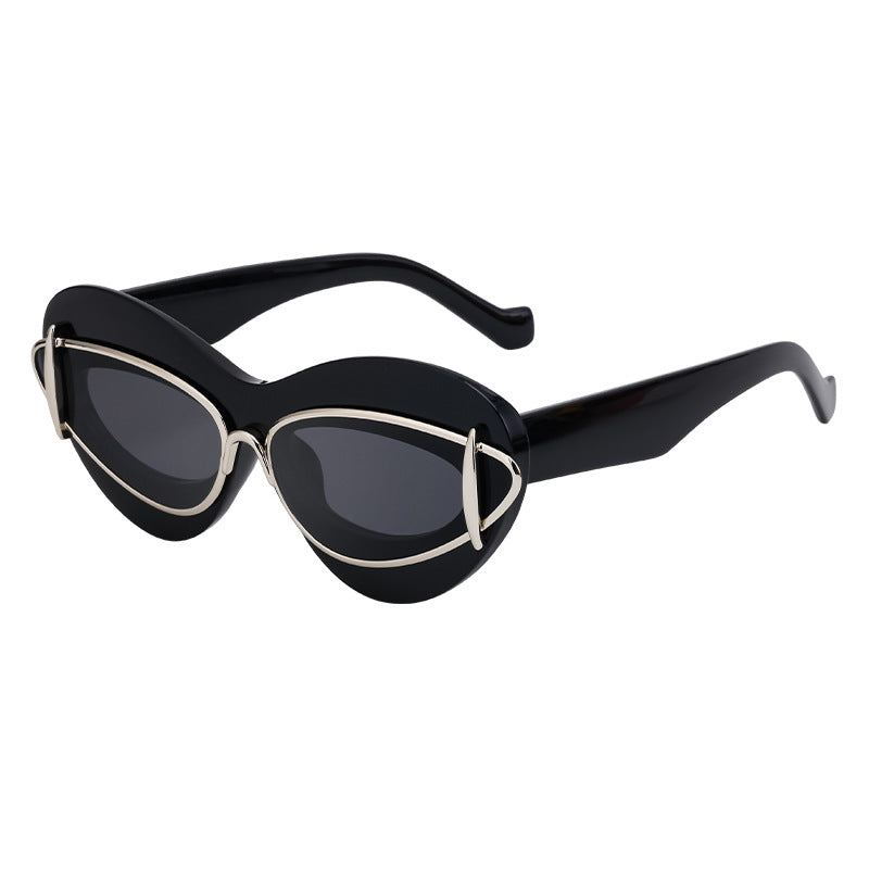 Lunettes de soleil œil-de-chat Y2K pour femme, petite monture — Lunettes de conduite tendance