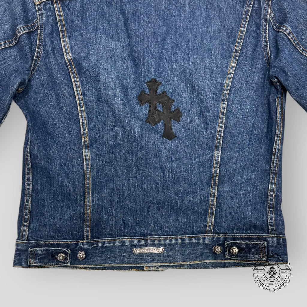 Veste en jean Chrome Hearts Levi's à écussons croix