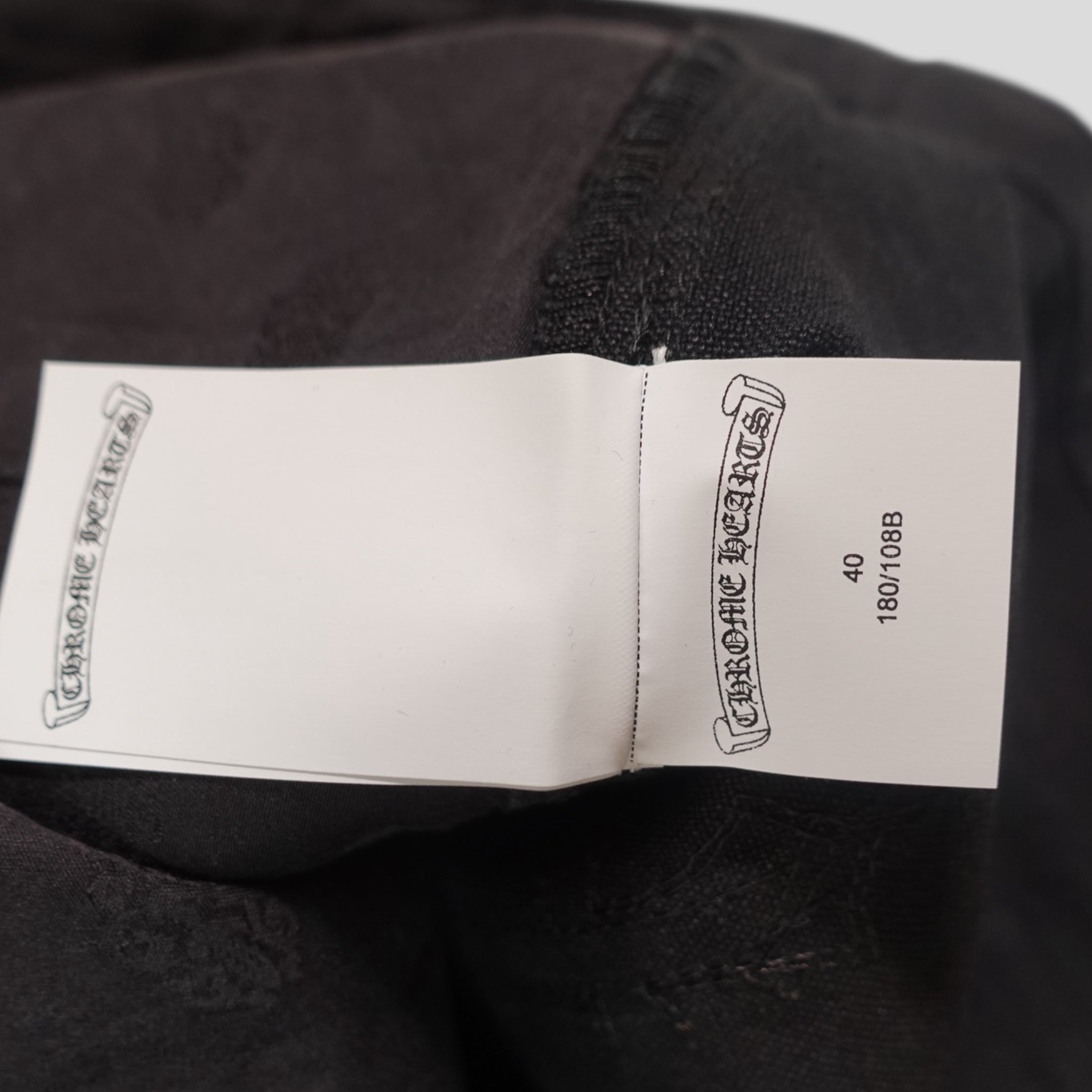 Shorts de charpentier Chrome Hearts 13 Cross Patch noirs