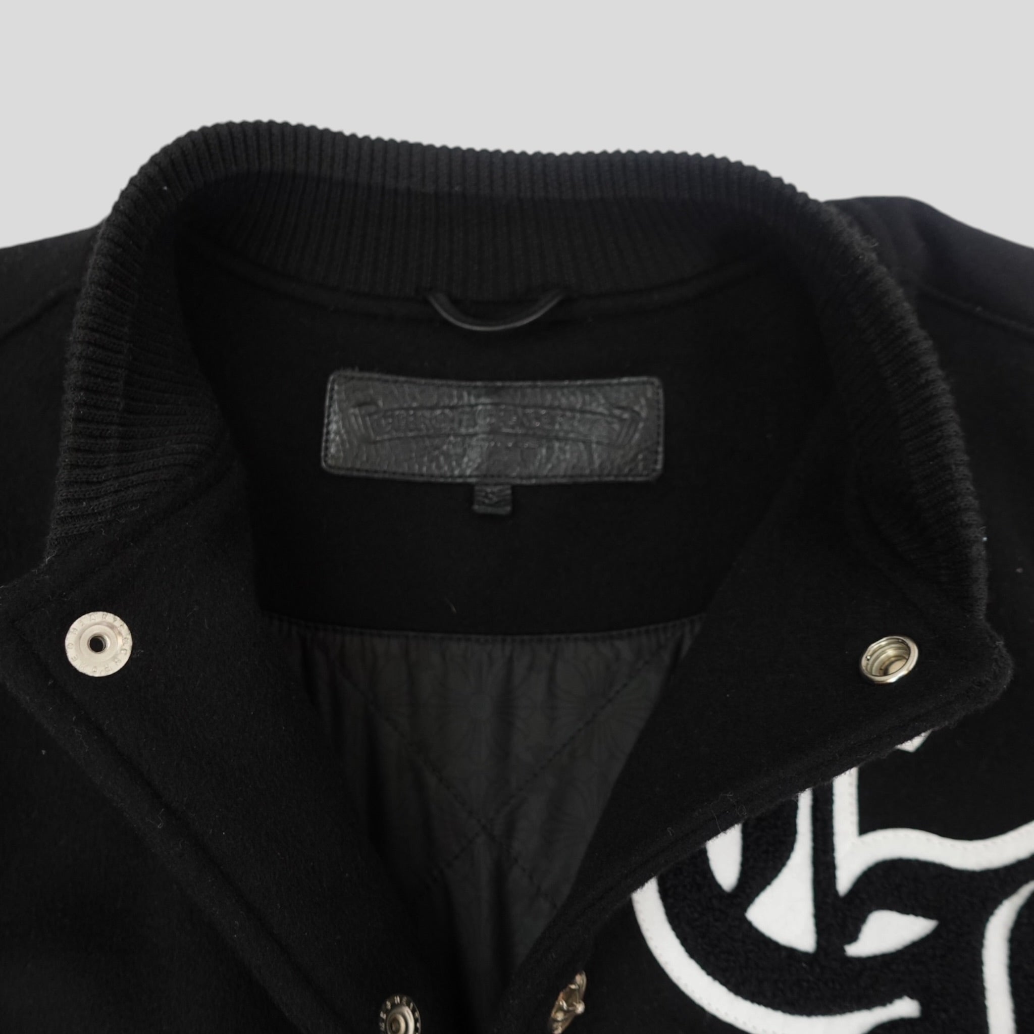 Blouson universitaire Chrome Hearts avec patch aigle