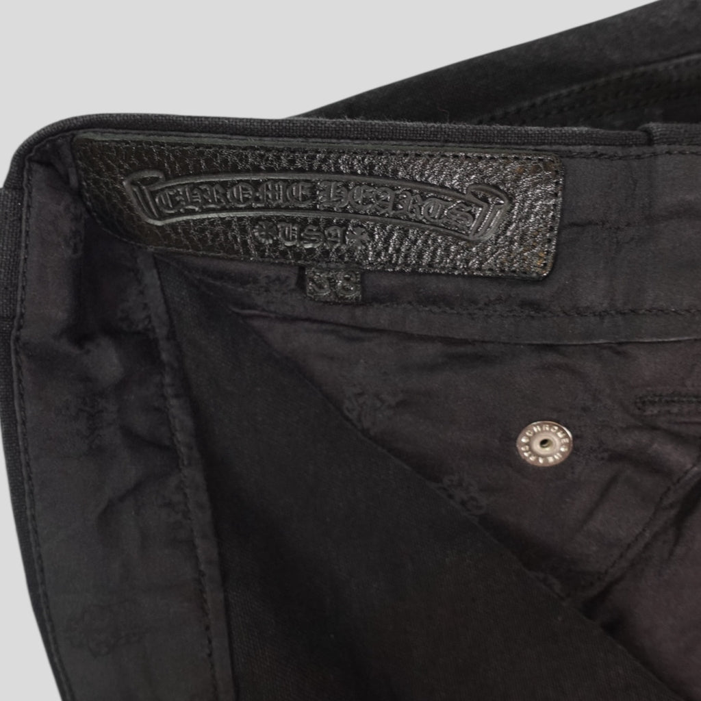 Shorts de travail Chrome Hearts 13 Cross Patch noirs