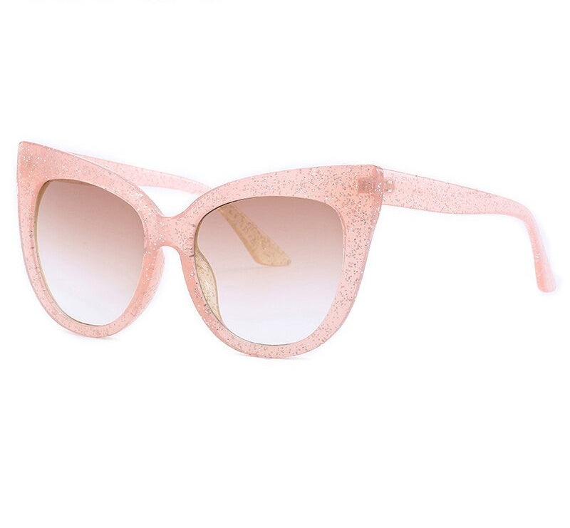 Lunettes de soleil oversize œil de chat pour femme UV400