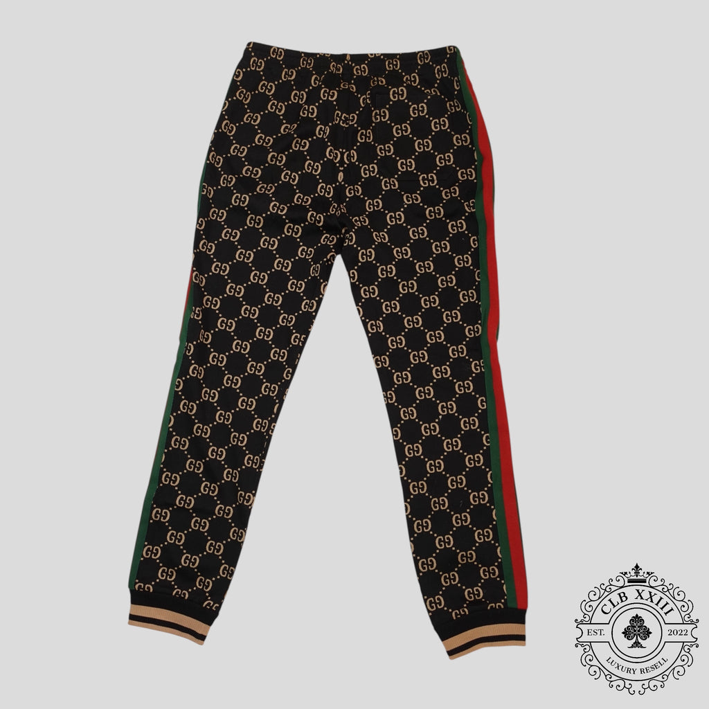 Pantalon de jogging Jacquard GG Gucci noir/marron