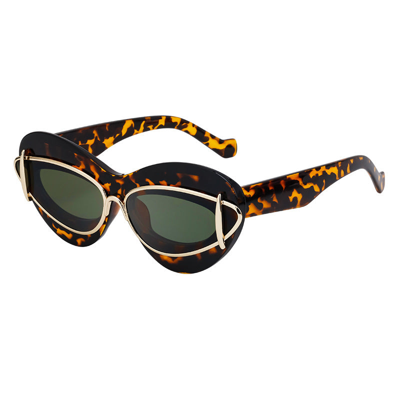 Lunettes de soleil œil-de-chat Y2K pour femme, petite monture — Lunettes de conduite tendance