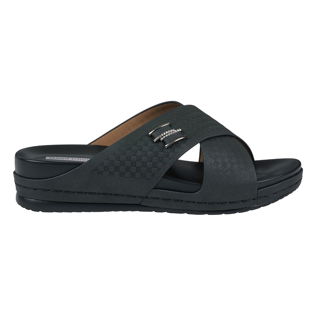 Sandales Carter noires confort pour femmes