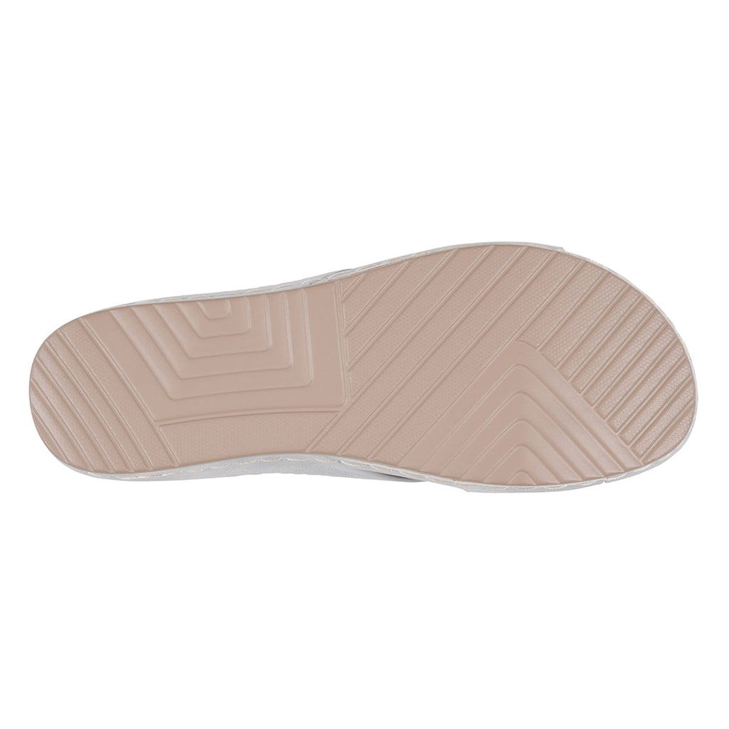 Sandales Carter argentées confort femme