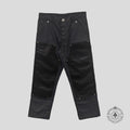 Pantalon de travail Chrome Hearts en nylon noir avec double épaisseur aux genoux