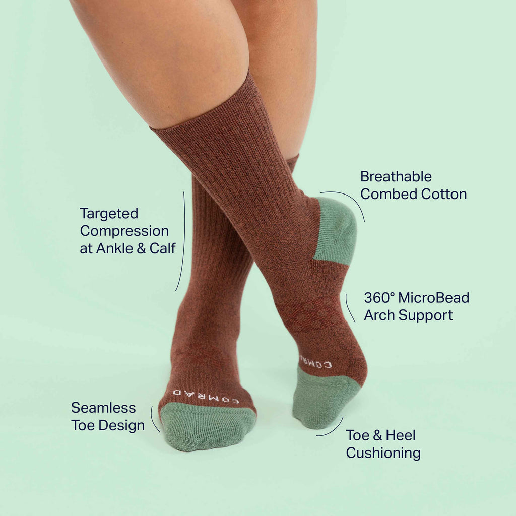 Chaussettes ras du cou en coton peigné
