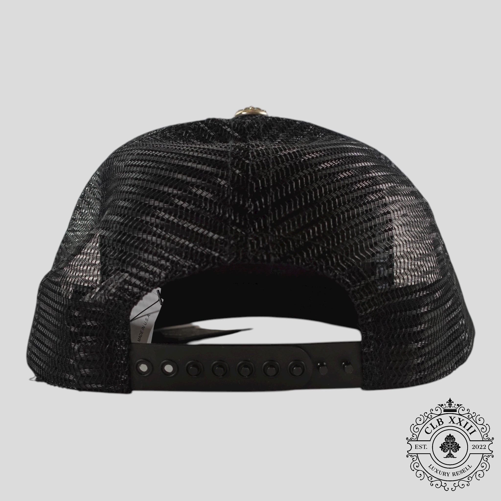 Casquette Trucker Chrome Hearts Miami Exclusive CH Patch noire