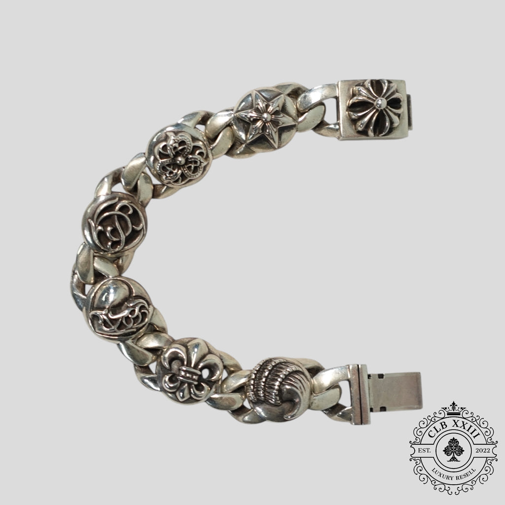 Bracelet Multi-Maillons Chrome Hearts en Argent