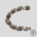Bracelet Multi-Maillons Chrome Hearts en Argent