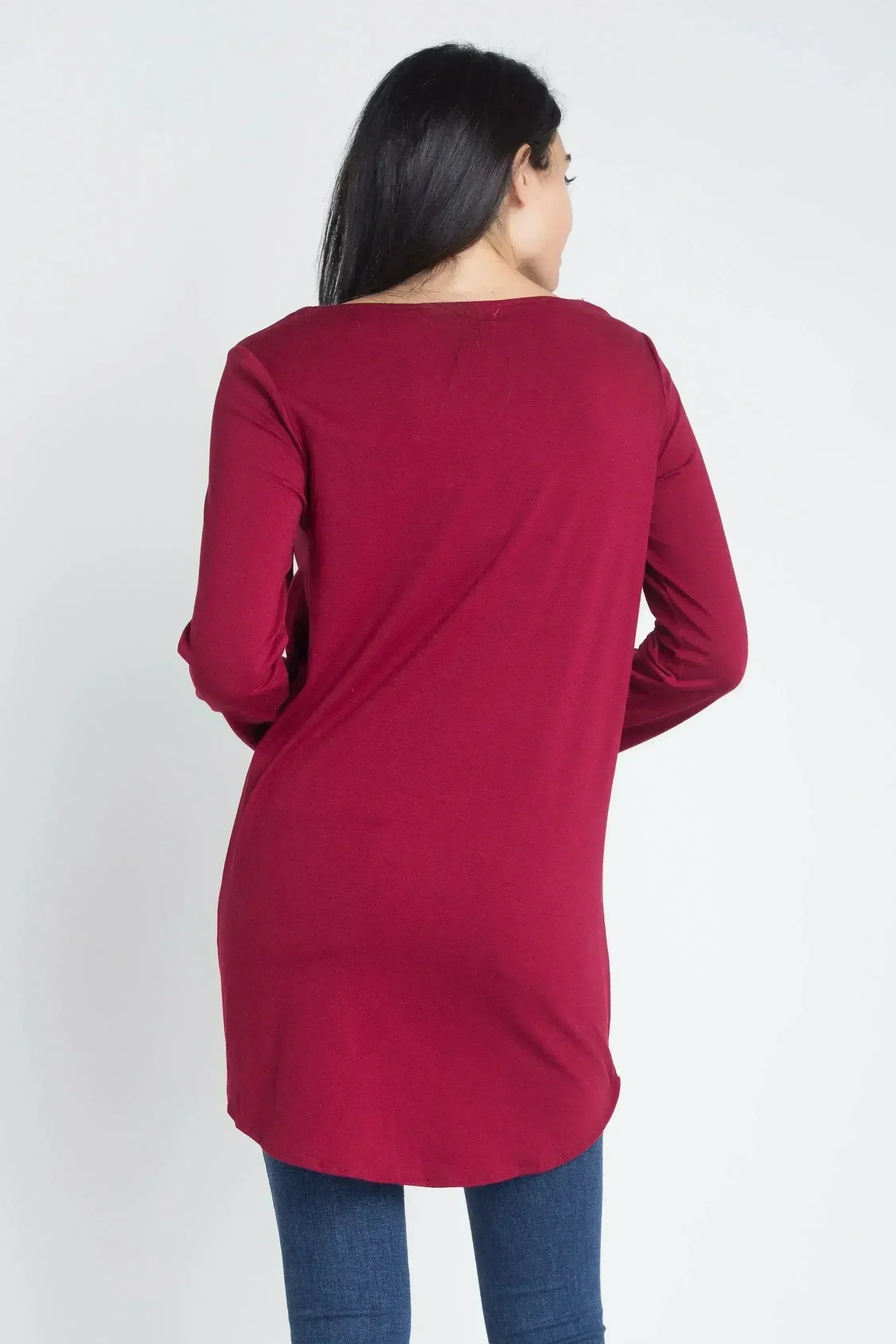 Haut femme à nouer, manches longues