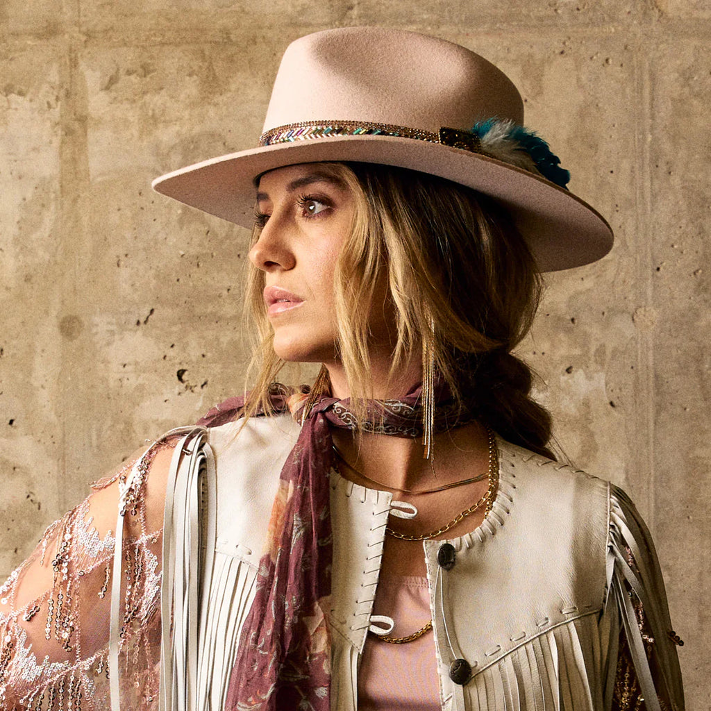 Charlie 1 Horse Lainey Wilson Hillbilly Hippie – Chapeau de cowboy en feutre de laine