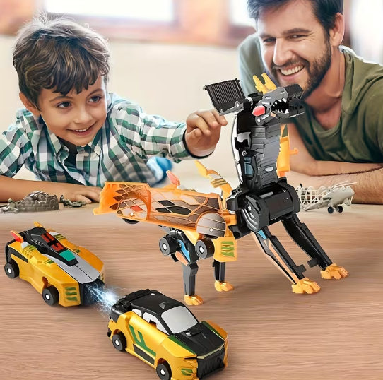 Voiture et jouet dinosaure transformable – Manuel anti-choc