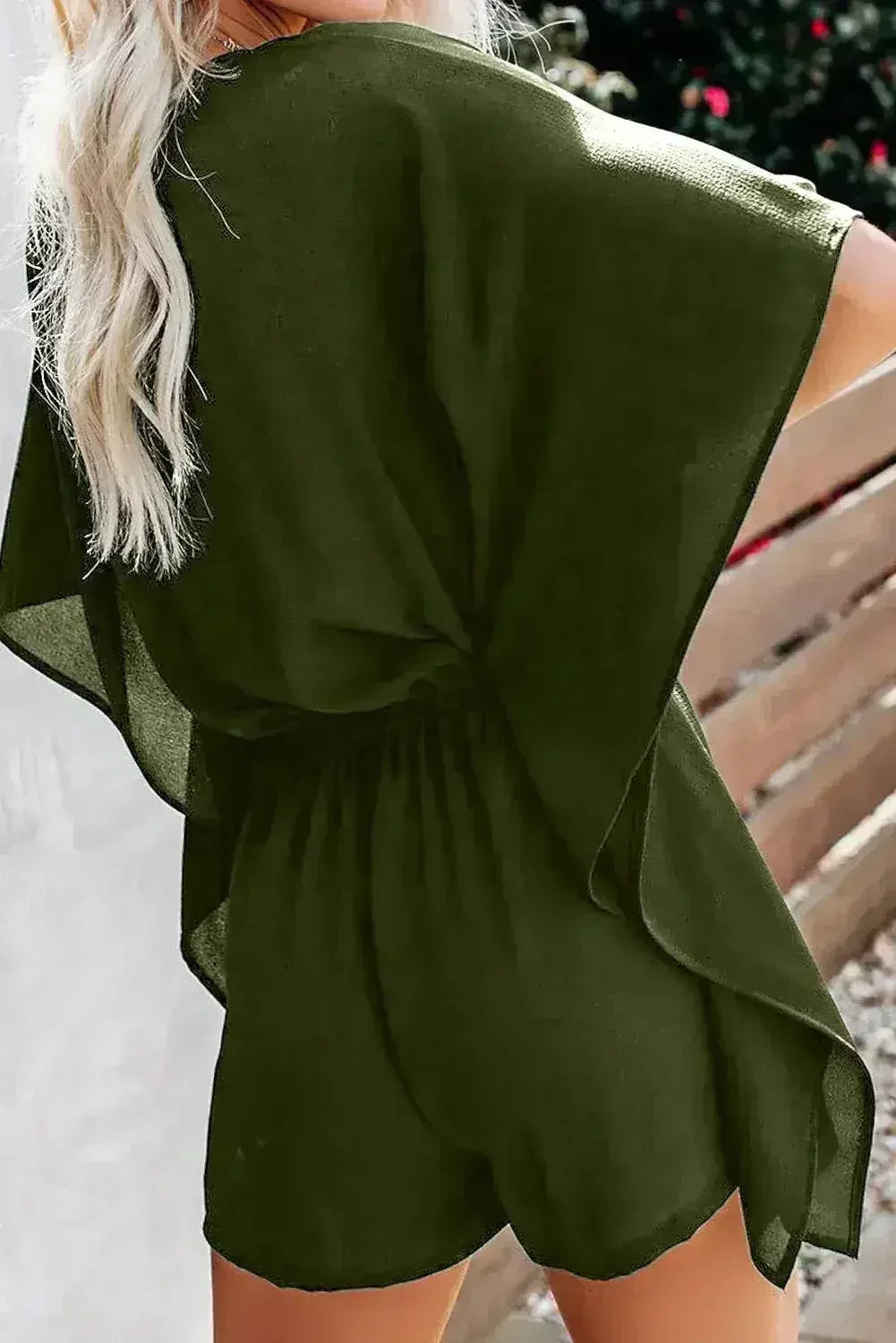 Combinaison kimono décontractée vert « Born To Fly »