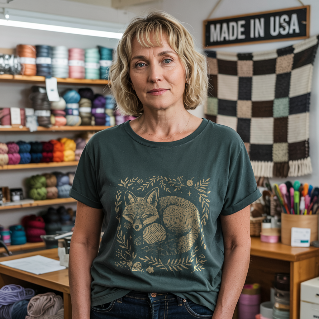Fox & Yarn T-shirt