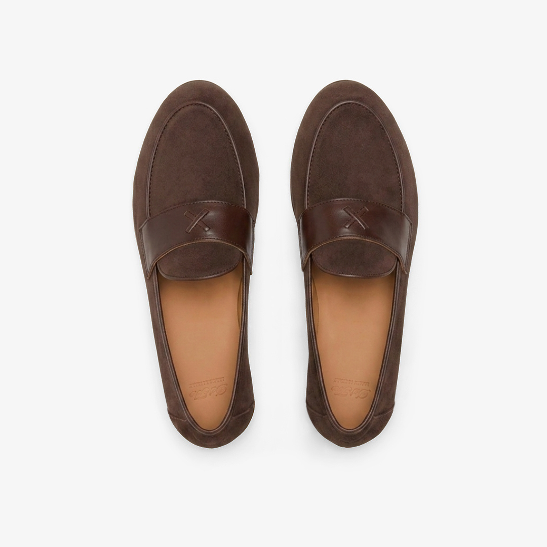 Men's Dark Brown Suede Centesimo