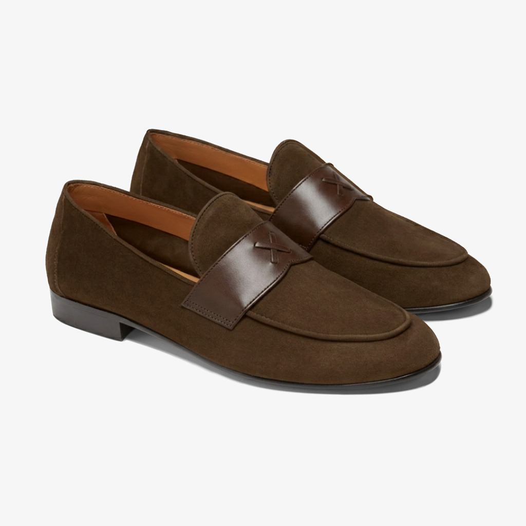 Men's Dark Brown Suede Centesimo