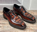 Maurice Chancellor Alligator Oxford - Cognac