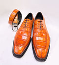 Maurice Chancellor Alligator Oxford - Tangerine